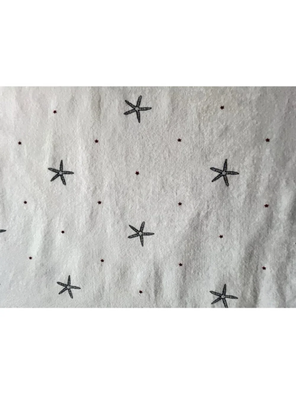 Nautica Star Spangled Pillowcase Standard Coastal 100% Cotton Starfish Nautical